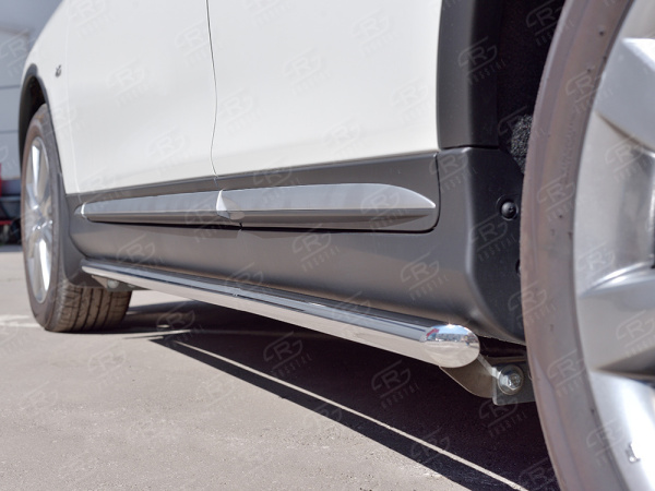 Фото Пороги труба d42 секция INFINITI QX 50 2016-2018