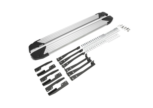 Фото Пороги алюминиевые Rival "Silver" для Subaru XV 2011-2016