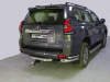 Защита задняя (уголки двойные) 76,1/42,4 мм для Toyota Land Cruiser 150 Prado 2017-