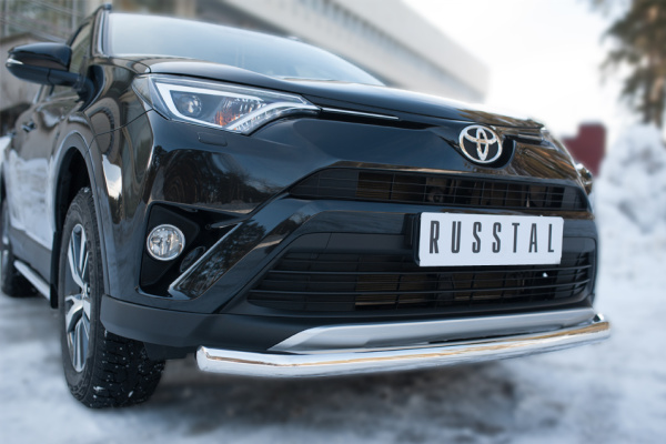 Фото Защита переднего бампера d63 (секции) TOYOTA RAV4 2015