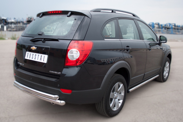 Фото Пороги труба d63 (вариант 2) CHEVROLET Captiva 2011-2013