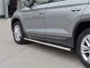 Фото Пороги труба 120х60 овал с проступью SKODA KODIAQ 2017-