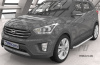 Пороги алюминиевые (Alyans) Hyundai Creta (2016-)