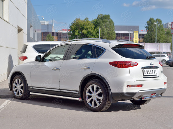Фото Защита заднего бампера d63 дуга INFINITI QX 50 2016-2018