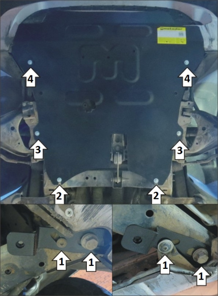 Фото Защита Мотодор для Renault Duster 2015-