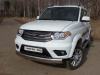Защита передняя нижняя (овальная) 120х60 мм для UAZ Pickup 2015-