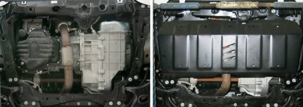 Фото Защита картера и КПП Автоброня для Geely Emgrand X7, FWD, V - 1,8; 2,0; 2,4 2013-2016 2016-