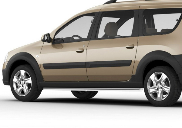 Фото Защита порогов d42 Lada Largus Cross 2014-