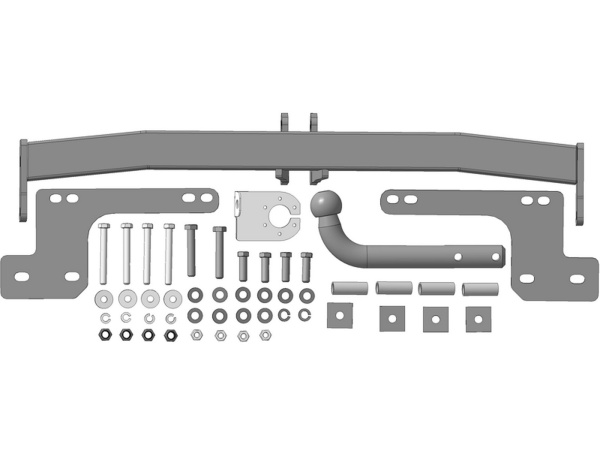 фото Фаркоп Мотодор с оцинкованным шаром на Toyota RAV 4 2005-2009