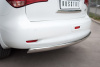 Фото Защита заднего бампера 75х42 овал INFINITI QX 56 2010-2014