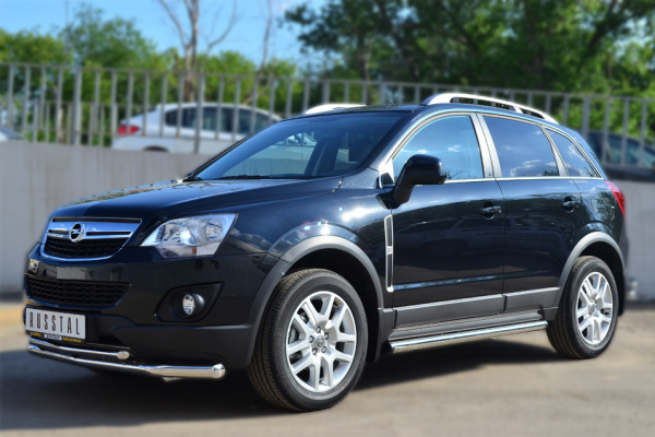 Фото Пороги труба d63 (вариант 2) OPEL ANTARA 2012-