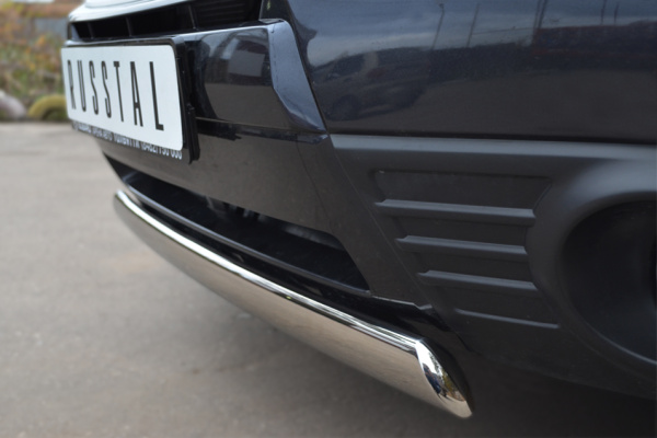 Фото Защита переднего бампера d75x42 овал SUBARU Forester 2008-2012