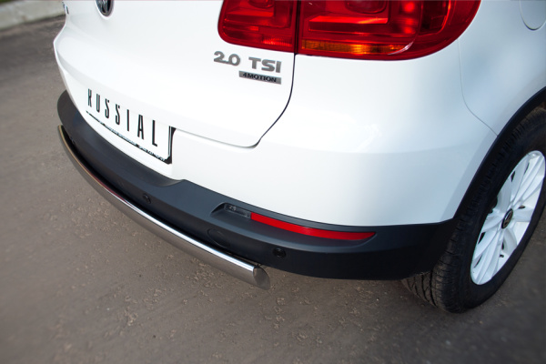 Фото Защита заднего бампера d75х42 овал VOLKSWAGEN Tiguan Track & Field 2011-2016