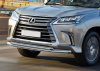 Фото Защита переднего бампера d76+d57 Lexus LX 2015-