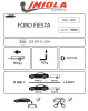 Фаркоп Imiola для Ford Fiesta хетчбек 2002-2007 твердое крепление