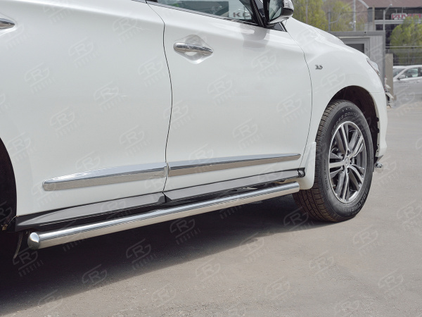 Фото Пороги труба d63 (вариант 3) INFINITI QX60 2016-