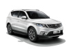 Пороги алюминиевые Rival "Premium-Black" для Geely Emgrand X7 2018-