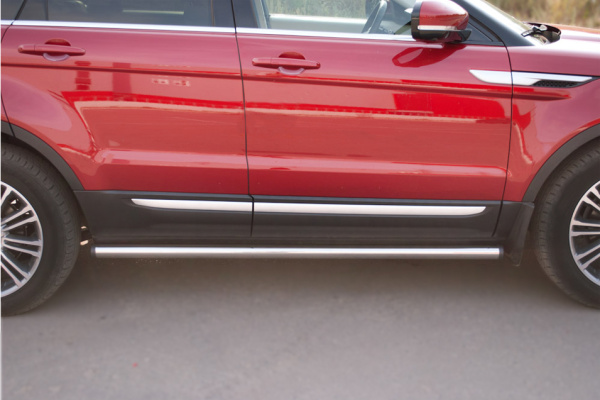 Фото Пороги труба d63 (вариант 2) LAND ROVER Range Rover Evoque Prestige u Pure 2011-2017