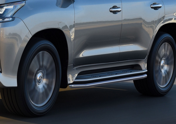 Фото Защита штатного порога d42 Lexus LX 2015-