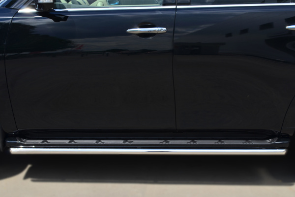 Фото Защита порогов d42 NISSAN Patrol 2014-