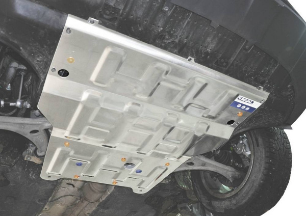 Фото Защита картера и КПП Rival для Audi Q3 2011-н.в., алюминий 4 мм, с крепежом, 333.0328.1