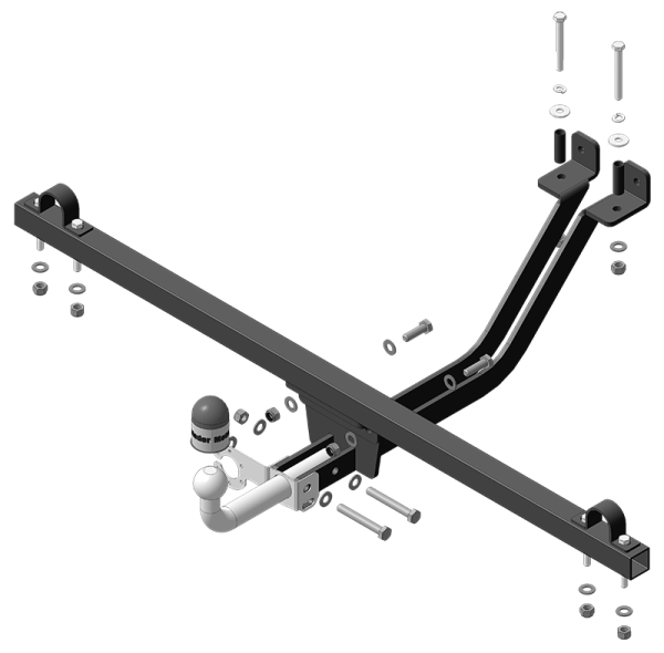 фото Фаркоп Мотодор с оцинкованным шаром на Lada 4x4 Urban 2014-