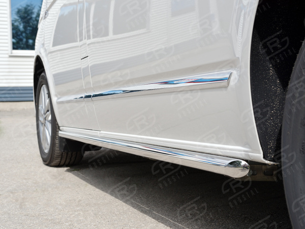 Фото Пороги труба d42 правый VOLKSWAGEN Multivan Caravella Transporter Т6 2016 (короткая база)