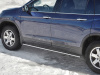 Фото Пороги труба 75х42 овал с проступью HONDA PILOT 2016-