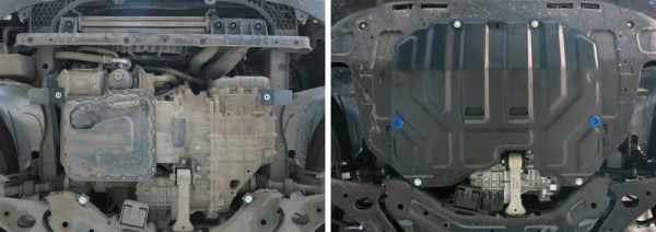 Фото Защита картера и КПП Автоброня для Kia Sportage 2010-2016