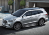 Пороги алюминиевые Rival "Bmw-Style" для Hyundai Grand Santa Fe 2012-2016-