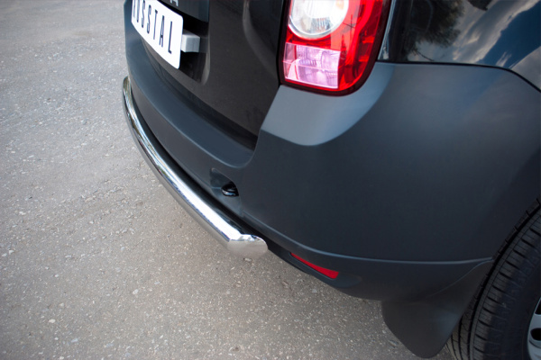 Фото Защита заднего бампера d63 (дуга) RENAULT Duster 4x2 2011-2014