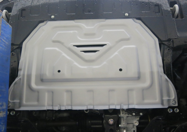 Фото Защита картера и КПП Rival для Mitsubishi Outlander 2012-2015 2015-2018 2018-н.в., алюминий 4 мм, с крепежом, 333.4036.1