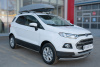 Пороги труба 75х42 овал с проступью FORD ECOSPORT 2014-