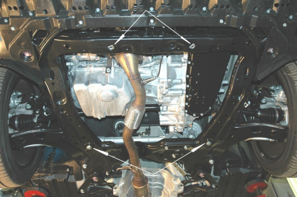 Фото Алюминиевая защита картера и КПП Suzuki Kizashi  (2010 по наст.)