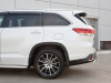 Фото Защита заднего бампера d75х42 дуга TOYOTA HIGHLANDER 2017