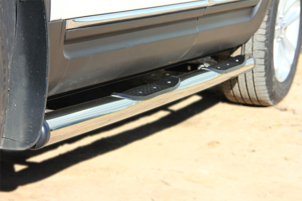 Фото Пороги труба d76 с накладкой (вариант 2) FORD EXPLORER 2012-2016