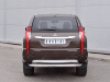 Защита заднего бампера d63 с листом (лист нерж, проф. нерж)(вариант 3) MITSUBISHI PAJERO SPORT 2016