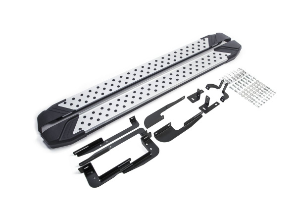 Фото Пороги алюминиевые Rival "Bmw-Style" для Hyundai IX35 2010-2013-2015