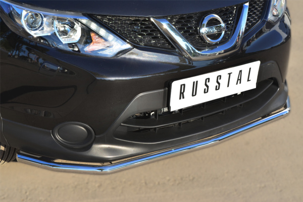 Фото Защита переднего бампера d42 (секции) NISSAN Qashqai 2014-2018