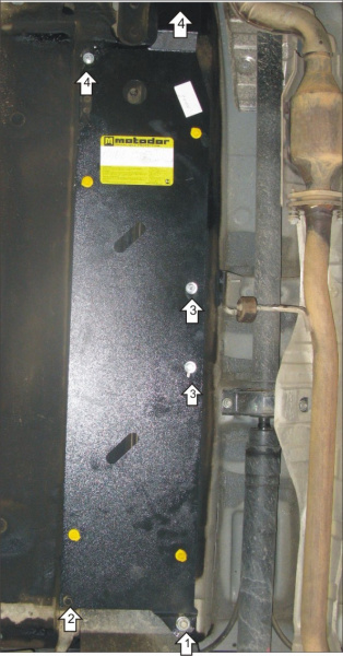 Фото Защита Motodor для топливных трубок Nissan X-Trail (2007 по наст.)