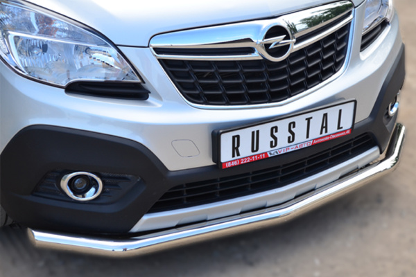 Фото Защита переднего бампера d63 (секции) OPEL MOKKA 2013-