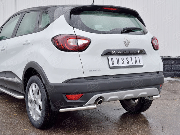 Фото Защита заднего бампера уголки d42 секция RENAULT KAPTUR 2016