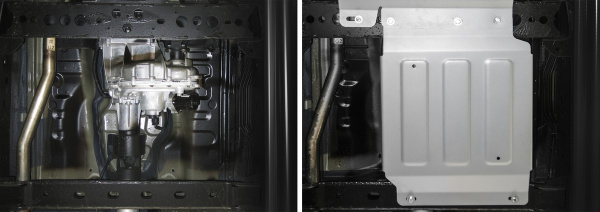 Фото Защита РК Rival для Mercedes-Benz X-Class 4WD 2018-н.в., алюминий 4 мм, с крепежом, 333.3943.1