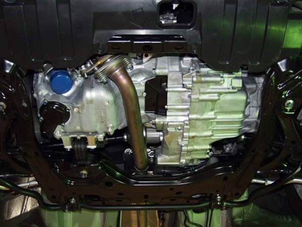 Фото Алюминиевая защита картера и КПП Honda Accord (2008-2013)