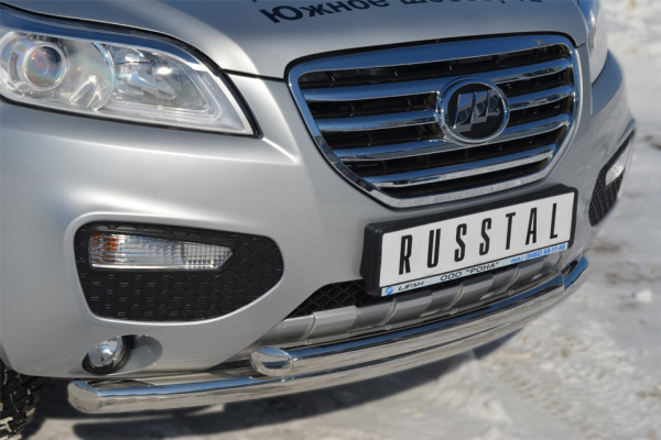 Фото Защита переднего бампера d63/d63 (дуга) LIFAN X60 2011-2016