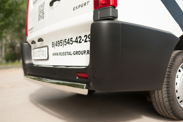 Фото Защита заднего бампера d75х42 (дуга) PEUGEOT Expert 2007-2016