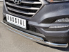 Фото Защита переднего бампера Ф63 секция-75х42 дуга HYUNDAI Tucson 2015-2017