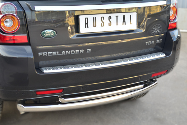 Фото Защита заднего бампера d63 (дуга) d42 (дуга) LAND ROVER Freelander 2 2012-