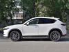 Пороги труба d63 с листом (лист алюм, проф. нерж) (вариант 1) MAZDA CX-5 2017-