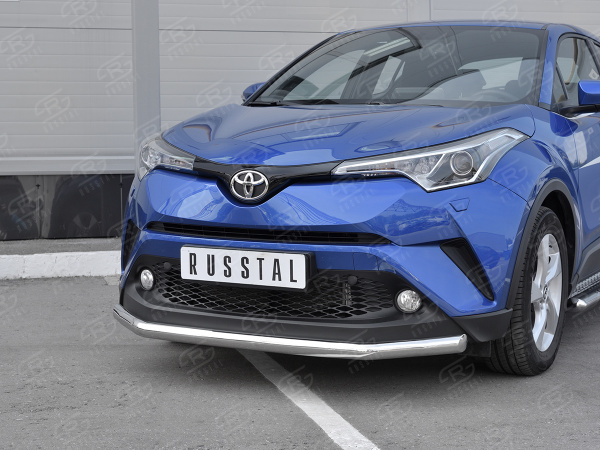 Фото Защита переднего бампера d63 секции TOYOTA C-HR 2018-
